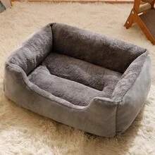 Cama para gatos, productos para mascotas, cojines, accesorios de invierno para gatitos, suministros para todas las casas, accesorios para cosas, hábitats, cesta, camas para casa - Gris - Ver 8