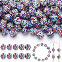 20/40/60/80/100pcs Colorful Glass Rhinestone Beads - Mixed Colors, Suitable For DIY Jewelry, Bracelets, Necklaces, Keychains, Party Decorations, Multifunctional Craft Kit With Clay Pen And Earring Hooks For Jewelry Making - Multicolor - View 8