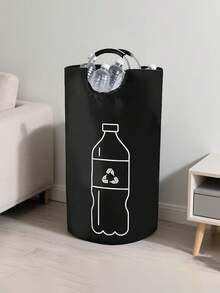 大容量可折叠回收箱，室内家用回收箱，适用于塑料瓶、衣物、玩具等，多功能洗衣篮，储物箱，节省空间的可折叠收纳盒，经久耐用，易于清洁，家用回收容器，收纳整理，室内收纳，家居装饰 - 彩色 - 查看 8