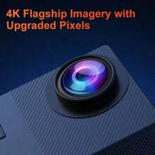 4K Action Camera 1080P HD, 170° Wide Angle Waterproof Sports Camera, With 2.0" LCD Screen, 1050mAh Rechargeable Battery, Electronic Image Stabilization, Ideal For Cycling, Diving, Vlogging And Outdoor Adventure - Black - View 12
