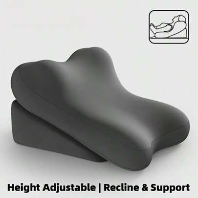 Memory Foam Adjustable Backrest Pillow, Suitable For Bed - Ergonomic Mattress With Leg-Lift Wedge And Tilt Support, Ideal For Back Support And Reading - Premium Mattress With Wedge Pillow.