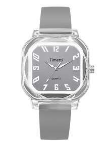 1件女士复古时尚方形简约腕表，适合日常佩戴 - 均碼 - 查看 10