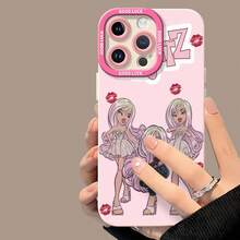 Funda para teléfono con diseño de muñeca , compatible con teléfonos   17,  16 Pro Max,  15 Pro Max,  13 y  12. Fabricada en TPU, ofrece una mayor protección para la lente y un diseño elegante que proporciona una protección integral contra golpes y caídas con un aspecto moderno. Es el regalo perfecto para familiares, amigos, seres queridos, novios, novias y para aniversarios. - Blanco - Ver 3