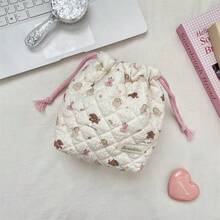 A Cute Quilted Cotton Camera Pouch Suitable For CCD And Instant Cameras. This Soft Pouch Features Anti-Drop And Dust-Proof Functions, With A Compact Design That Is Ideal For Various Occasions Such As Home Use, Travel, Vacation, And School. - Multicolor - View 21