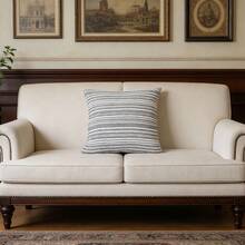 1pc Bohemian Style Striped Throw Pillow Cover, Woven Texture Fabric, Hidden Zipper Design, Size 16*16/18x18/20x20 Inches, Suitable For Living Room, Bedroom, Sofa, Bed Decor, Creating Neutral Modern Farmhouse Style, All Season, Pillow Insert Not Included - Multicolor - View 29
