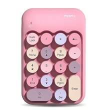 MOFII Teclado Numérico Inalámbrico X910 Para Computadora Portátil - mezcla rosa - Ver 9