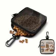 Cute Cartoon Dog Treat Bag With Buckle, Zipper Pet Training Snack Pouch, Outdoor Walking Dog Food Storage Bag - Multicolor - View 5