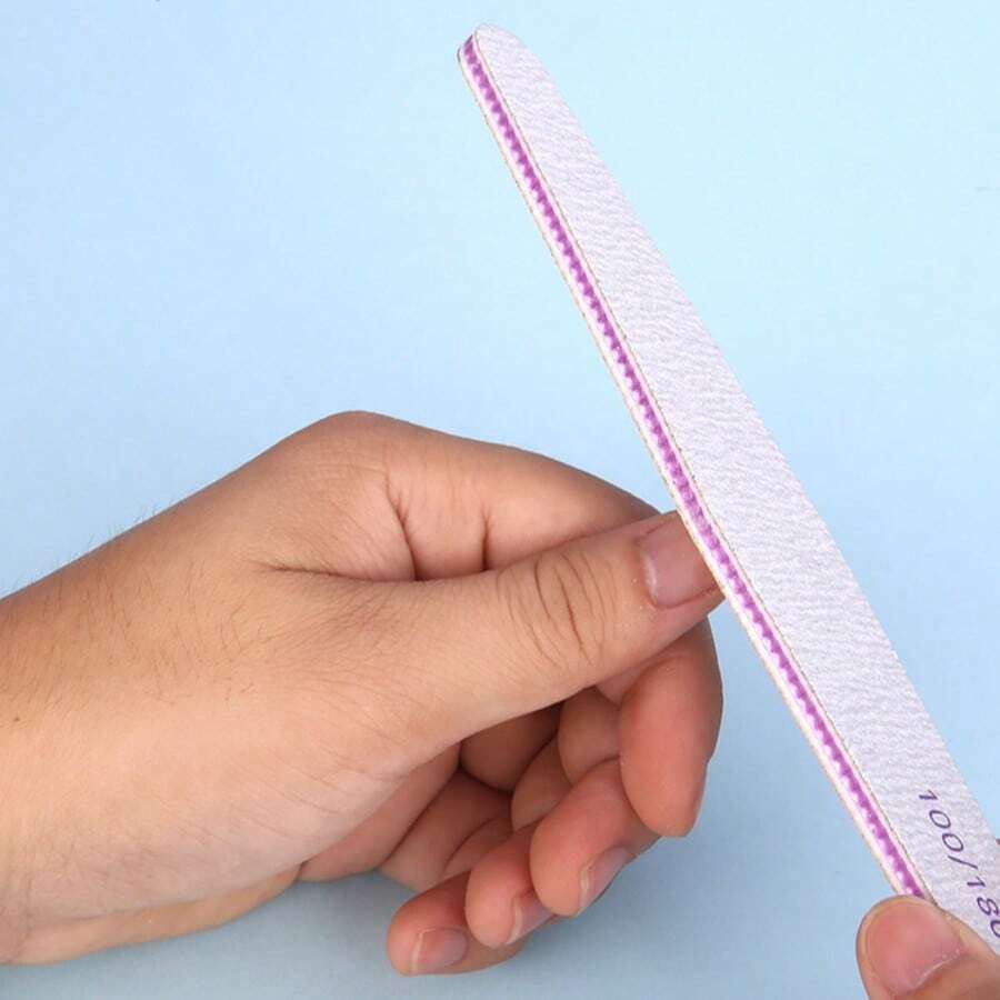 2片装指甲海绵磨甲条，指甲修型锉，指甲表面打磨，专业美甲工具