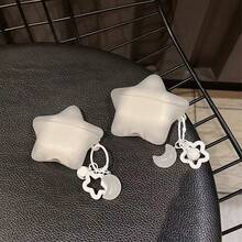 3D Transparent Luminous Shell, Suitable For AirPods Pro3 3rd Generation, Bluetooth Wireless Earphone Case, AirPods2 Protective Cover, Apple Pro 3rd & 4th Generation Silicone Soft Case, 4th Generation - White - View 2