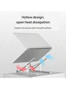 Lenovo ZJA3 Gaming Laptop Stand, Non-Slip Silicone Pad, Compatible With Ultrabook/Gaming Laptop, Portable Foldable Design, Infinite Height Adjustment - View 4