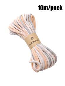 10M/Pack Hand Dyed Gradient Woven Rope - DIY Handmade, Gift Packaging, And Home Decoration Core Spun Rope - Soft And Durable Multi-Color Handmade Material, Bright Handmade Rope, Beading Cords & Threads - Gradient Braided Rope - View 17
