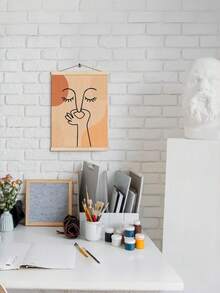 1pc - Solid Wood Magnetic Poster Hanger, Can Be Used To Fix Scrolls. It Is Lightweight, Available In Two Sizes, Very Suitable For Displaying Posters, Photos, Maps And Various Images. - Drawing Pad - View 9