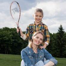 LITIAN - Raqueta de tenis rosa para niños de 2 a 10 años ligera y duradera 17 pulgadas 19 pulgadas 21 pulgadas 23 pulgadas 25 pulgadas raquetas de tenis para niños pequeños y jóvenes - RosaUnicornio - Ver 6