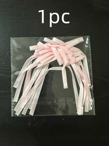 1件珍珠蝴蝶结丝带花环，粉色珍珠丝带花环，透明蝴蝶结悬挂装饰，适用于春季、婚礼、婴儿派对、壁炉、浪漫家居装饰、房间装饰、花园装饰、婚礼装饰、家居装饰、节日派对丝带、生日派对、秋冬季装饰 - 彩色 - 查看 13