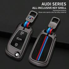 Phụ kiện móc chìa khóa xe hơi bằng kim loại silicon của Audi A1, A3(8P), A4, A5, A6, C7, A7, S3, S7, S8, R8, Q2, Q3, Q5, Q7, Q8, C5, C6, TT, RS3, RS6 - Audi - Xem 3
