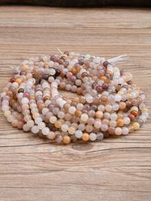 天然薰衣草石英光滑圆珠，适用于珠宝制作——抛光散珠，适合DIY项链和手链。清新春夏风格，DIY手工珠宝材料。约38厘米，尺寸4/6/8/10毫米。 - 紫羅蘭色 - 查看 9