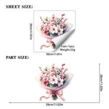 1pc Lace Bow Floral Window Sticker, Includes Daisy & Rose Patterns, DIY Removable Self-Adhesive Decorative Sticker, Suitable For Mother's Day, Living Room, Bedroom, Study, Office - Mother's Day - View 12