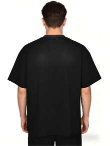 Travis Scott Cactus Jack X Sp5der "Days Before Rodeo" T-Shirt | Anniversary Edition Black Web Graphic | Premium Heavyweight Vintage Cotton Tee | Signature 555555 Puff Print Streetwear | Oversized Hip-Hop Heritage Luxury Apparel - Black - View 5