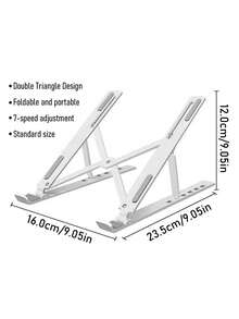 Soporte para portátil N8N3N6N10, hecho de aleación de aluminio, ajustable, plegable, estable, con disipación de calor - Multicolor - Ver 16