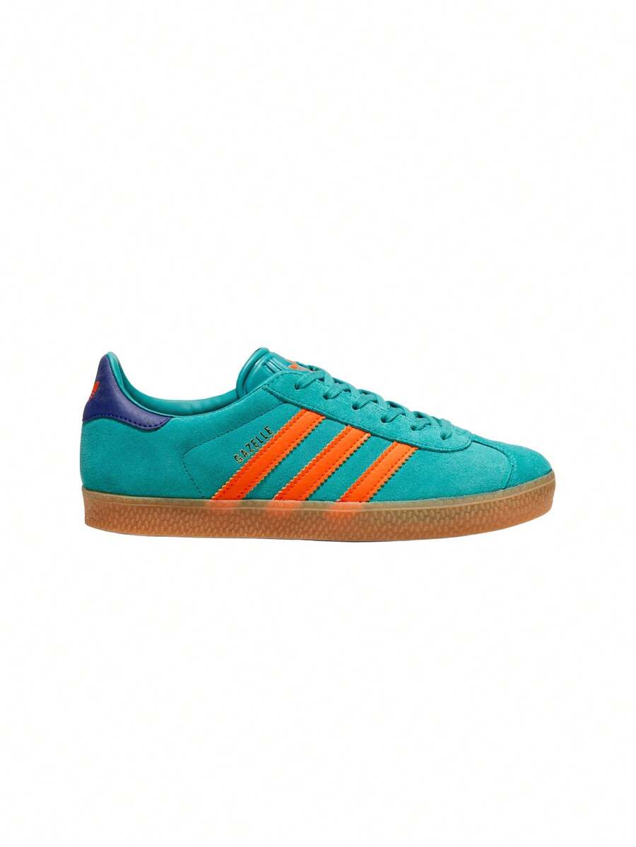 Adidas Gazelle Kids Sneakers Pure Teal / Impact Orange / Collegiate Purple JR5943 - Pure Teal / Impact Orange / Collegiate Purple - View 1