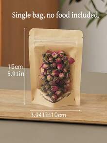 5/10 túi giấy Kraft độ nét cao, túi tự dán bán trong suốt, túi giấy Kraft hình âm dương tự đứng, túi đựng thực phẩm kín, túi đựng kẹo. - Nhiều màu - Xem 17