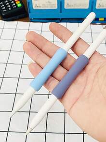1/2/4/8 Pcs Silicone Pen Case, Pen Body Grip Case For 1st And 2nd Gen Universal Stylus Pen Case - Pink - View 7