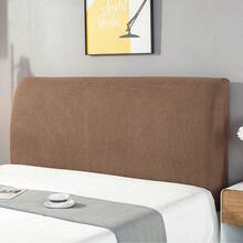 加厚弹力全包床头罩床头板罩纯色抓绒家用长背椅罩 - 彩色 - 查看 27