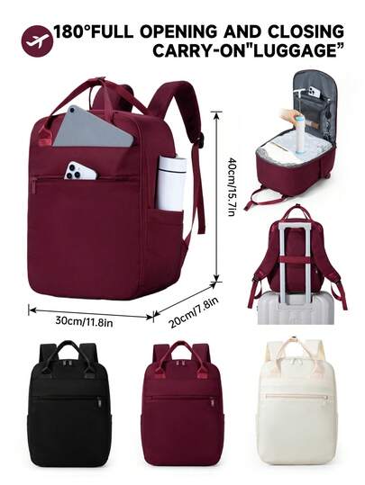 Myco 40x30x20cm Convertible Carry-On Luggage/Handbag/Backpack, Suitable For Short Trips, Easily Fits Under Seat, Fits 14-Inch Laptop, Portable, Solid Color, Travel/Handheld/Carry-On Approved TSA Backpack, Suitable For School, Hiking Bag