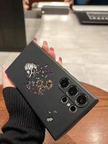 1个花卉爱心蝴蝶防摔防滑黑色手机壳，兼容 17/17 Air/17 Pro/17 Pro Max、荣耀、三星Galaxy A04e/A05s/A13/A14/A15/A34/A35/A50/A52/A53/A54/S21/S22/S23/S24/S25/S25 Ultra、6A/7A/8A、12T/13T/14T，国际版，非国内版 - 黑色 - 查看 6