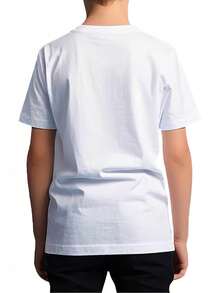 Funny "Don't Make Me Call My Uncle" Boys & Girls T-Shirt - Soft Breathable White Tee With Bold Black Lettering - Casual Round Neck Short Sleeve Shirt For Kids 5-14 Years - Funny Family Saying Outfit For Summer & Casual Attire - Machine Washable - Ideal Birthday Or Christmas Gift (Uncle-Themed Humor) - H-Line Fit - Durable & Comfortable - Suitable For Boys & Girls - Funny Saying Apparel - màu đen - Xem 2