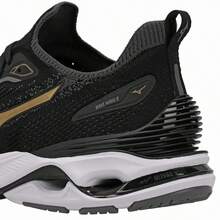 MIZUNO WAVE MIRAI 8 MEN'S TENNIS SHOES - Black - View 6