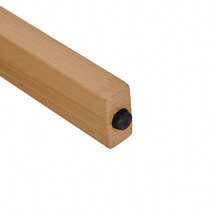 Set Of 4 Ergonomic Dining Chairs With Thick Padding, Sturdy Iron Legs And Wood Look – Breathable And Easy To Clean, Ideal For The Bedroom, Dining Room And Living Room. - Beige + Natural Color + Flannel + Metal + 4 Handles - View 8