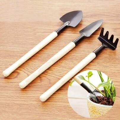 园艺工具三件套迷你园艺工具多功能铲耙铲家用植物松土铲