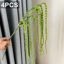 2/4pcs Artificial Weeping Willow Plant With Fake "Lover's Tears" Flowers And Branches, Hanging Green Plant,Suitable For DIY Bouquets, Weddings, Birthdays, Party Backdrops, And Home Decor,Living Room, Bedroom, Office Home Decoratio - Multicolor - View 13