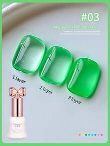 SHANGFEIYA 10ml Macaron Candy Color Gel Nail Polish 8 Colors Summer Ice Transparent Multi-Color Dopamine Gel Manicure Salon DIY Home Use 1pc/8pcs - Multicolor - View 13