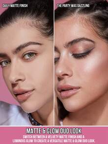 MISSLYN - 完美匹配日夜定妆喷雾套装，定妆喷雾，哑光和亮泽定妆喷雾双效合一，保湿定妆喷雾，二合一喷雾，持久妆效，保湿，超细喷雾，光泽妆感，舒缓轻盈，不卡粉，修复肌肤屏障，蕴含玻尿酸，多用途 - #Set 1 - 查看 2