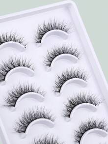 10 Pairs Criss-Cross Messy Eyelashes - Black - View 4