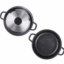 Premium 6PCS Stone Coating Nonstick Pot Set, Induction & Gas Compatible Cookware, Scratch-Resistant Kitchen Cooking Pots Set - View 6