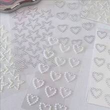 8/5/1 Pc Star-Shaped And Heart-Shaped Crystal Stickers, Pearl Stickers, Shiny Rhinestone Stationery Stickers, Art Decoration, Craft Materials, Diamond Stickers, Star Stickers, Suitable For Girls, Birthday Gifts, Party Gift Bag Fillers.Scrapbook Supplies,Journaling Supplies,Mobile Phone Stickers, Scrapbooking - Square - View 2