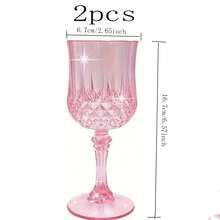 Bộ 6/2/1 ly cocktail sâm panh, nước ép, tráng miệng màu hồng, thiết kế dập nổi cổ điển, chất liệu cao cấp, thích hợp cho tiệc tùng, đám cưới sang trọng, họp mặt năm mới, sự kiện công ty, hoạt động Ramadan, trường học. - Xem 11