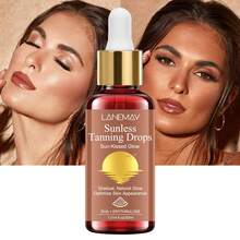 无日晒美黑精华液，打造自然渐变光泽，提升肌肤质感，实现更均匀的晒黑效果，持久显色，减少肤色不均，延长美黑时间，浓度灵活可调，适合不同肤色，30毫升 - 卡其色 - 查看 2