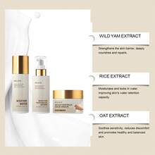 野生山药保湿护肤套装 - 保湿滋养面霜、乳液、爽肤水 3 件装 - Collagen - 查看 5