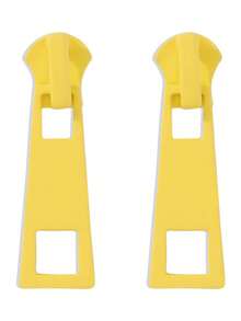 1 Pair Fashion Creative Zipper Lock Design Earrings, Minimalist Versatile Multi-Color Earrings - Multicolor - View 4