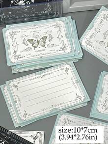 20pcs/Set Creative Ins Style Butterfly Series Message Card Exquisite Handwritten Message Card Festival Birthday Universal Gift Greeting Card - Greeting Cards - View 7