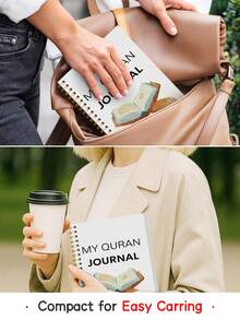 BUBU Cahier de réflexion quotidienne islamique, relié spirale, pour la prière, la croissance de la foi et l'écriture d'auto-développement, convient comme cadeau pour les femmes musulmanes et les jeunes, l'appréciation des enseignants, la fête des mères - A5 - Voir 5