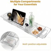 Portable Bathtub, Foldable Bathtub No Installation, Freestanding Shower Bathtubs With Cushion, Collapsible SPA Soaking Bath Tub, Hot Bath Tub Indoor Outdoor Gray - 透明浴缸托盤 - 查看 3