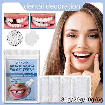 50/30/10/5g Tooth Decorations, Party Decorations, Comfortable Material, Non-Adhesive, Silicone Filled Product