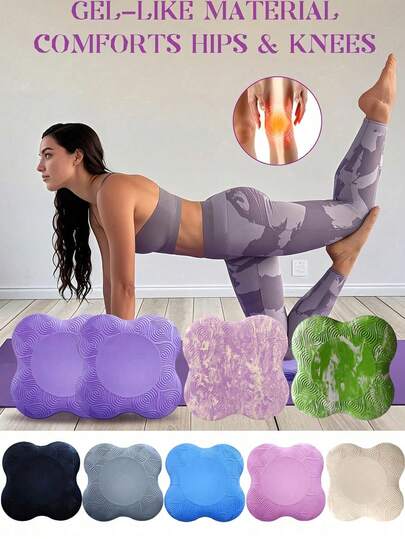 Thảm tập yoga dày, miếng đệm đầu gối và khuỷu tay, miếng đệm xốp siêu dày phù hợp cho đầu gối, khuỷu tay, cổ tay và đầu, miếng đệm Pilates và bài tập ngồi xổm sâu, dùng được cho cả nam và nữ, kèm túi đựng có dây rút và bóng massage, dễ mang theo và nhỏ gọn.