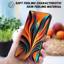GLANDOTU Gradient Swirl-Pattern PU Leather Mobile Phone Wallet With Card Slots And Lanyard; Flip-Style Stand Case Suitable For A Wide Range Of Mobile Phone Models - Multicolor - View 4