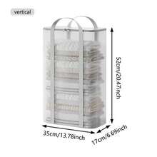 Clear EVA Storage Bags For Clothes, Foldable Closet Organizers With Handles, Large Capacity Storage Containers For Blankets, Bedding, Towels, Bedroom Organization,Waterproof Closet Organizer Bins For Clothing, Space Saving Storage Containers For Bedroom, Dorm, Wardrobe - View 13
